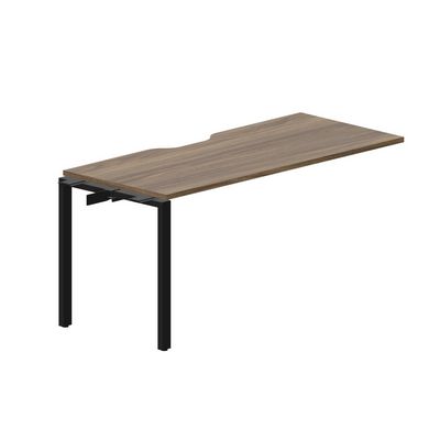 Strike STNPV167 WNNR (Орех/Черный) Приставной стол с эргономичным вырезом