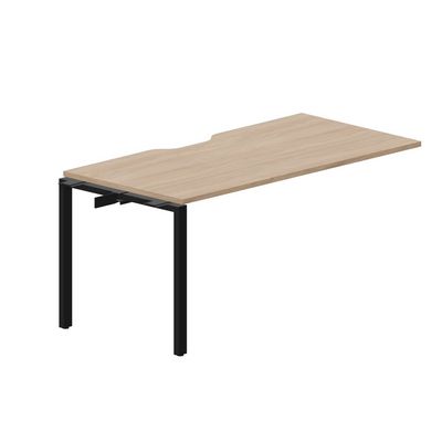 Strike STNPV168 OWNR (Светлый дуб/Черный) Приставной стол с эргономичным вырезом