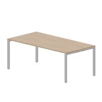 Strike STNS2010 OWAL (Светлый дуб/Алюминий) Стол