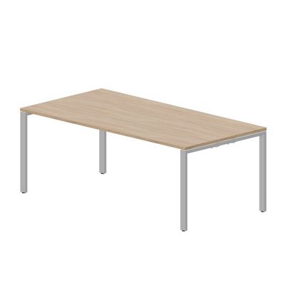 Strike STNS2010 OWAL (Светлый дуб/Алюминий) Стол