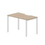 Strike STNV127 OWBL (Светлый дуб/Белый) Стол с эргономичным вырезом