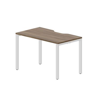 Strike STNV127 WNBL (Орех/Белый) Стол с эргономичным вырезом