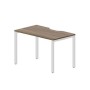Strike STNV127 WNBL (Орех/Белый) Стол с эргономичным вырезом