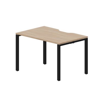 Strike STNV128 OWNR (Светлый дуб/Черный) Стол с эргономичным вырезом