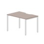 Strike STNV128 TRBL (Тортора/Белый) Стол с эргономичным вырезом