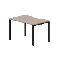 Strike STNV128 TRNR (Тортора/Черный) Стол с эргономичным вырезом