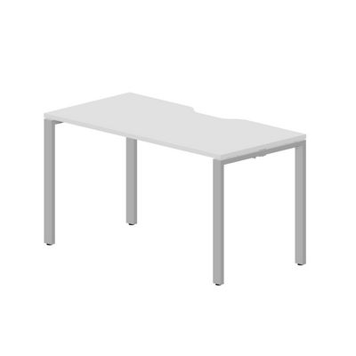 Strike STNV147 BLAL (Белый/Алюминий) Стол с эргономичным вырезом