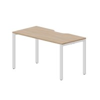 Strike STNV147 OWBL (Светлый дуб/Белый) Стол с эргономичным вырезом