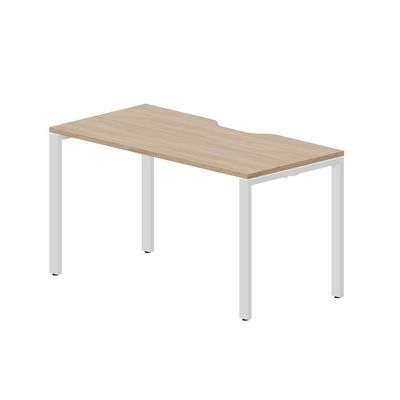 Strike STNV147 OWBL (Светлый дуб/Белый) Стол с эргономичным вырезом