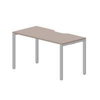 Strike STNV147 TRAL (Тортора/Алюминий) Стол с эргономичным вырезом