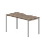 Strike STNV147 WNAL (Орех/Алюминий) Стол с эргономичным вырезом