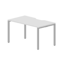 Strike STNV148 BLAL (Белый/Алюминий) Стол с эргономичным вырезом