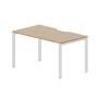 Strike STNV148 OWBL (Светлый дуб/Белый) Стол с эргономичным вырезом
