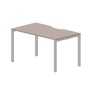 Strike STNV148 TRAL (Тортора/Алюминий) Стол с эргономичным вырезом