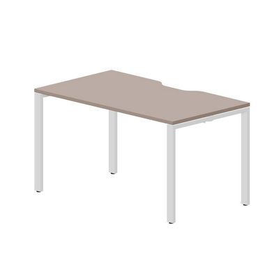 Strike STNV148 TRBL (Тортора/Белый) Стол с эргономичным вырезом