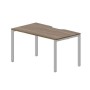 Strike STNV148 WNAL (Орех/Алюминий) Стол с эргономичным вырезом