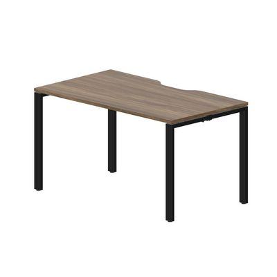Strike STNV148 WNNR (Орех/Черный) Стол с эргономичным вырезом