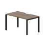 Strike STNV148 WNNR (Орех/Черный) Стол с эргономичным вырезом