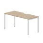 Strike STNV167 OWBL (Светлый дуб/Белый) Стол с эргономичным вырезом