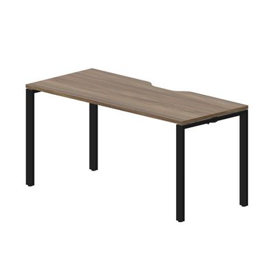 Strike STNV167 WNNR (Орех/Черный) Стол с эргономичным вырезом