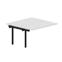 Strike UNN2TPG147 BLNR (Белый/Черный) Приставной стол на 2 рабочих места, 4 громмета