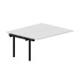 Strike UNN2TPG167 BLNR (Белый/Черный) Приставной стол на 2 рабочих места, 4 громмета