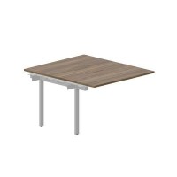 Strike UNN2TPM127 WNAL (Орех/Алюминий) Приставной стол на 2 рабочих места, меламиновые аутлеты