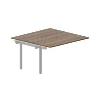 Strike UNN2TPM147 WNAL (Орех/Алюминий) Приставной стол на 2 рабочих места, меламиновые аутлеты