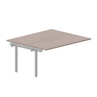 Strike UNN2TPM167 TRAL (Тортора/Алюминий) Приставной стол на 2 рабочих места, меламиновые аутлеты