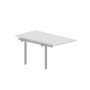 Strike UNN2TPS088 BLAL (Белый/Алюминий) Приставной стол на 2 рабочих места