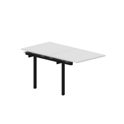 Strike UNN2TPS088 BLNR (Белый/Черный) Приставной стол на 2 рабочих места