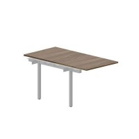 Strike UNN2TPS088 WNAL (Орех/Алюминий) Приставной стол на 2 рабочих места