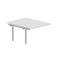 Strike UNN2TPS128 BLAL (Белый/Алюминий) Приставной стол на 2 рабочих места