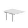 Strike UNN2TPS128 BLAL (Белый/Алюминий) Приставной стол на 2 рабочих места