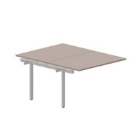 Strike UNN2TPS128 TRAL (Тортора/Алюминий) Приставной стол на 2 рабочих места