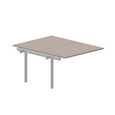 Strike UNN2TPS128 TRAL (Тортора/Алюминий) Приставной стол на 2 рабочих места