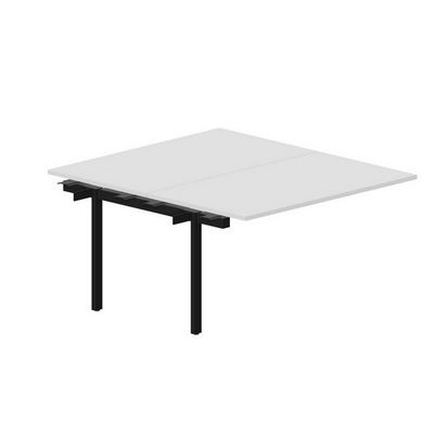 Strike UNN2TPS148 BLNR (Белый/Черный) Приставной стол на 2 рабочих места