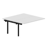 Strike UNN2TPS168 BLNR (Белый/Черный) Приставной стол на 2 рабочих места