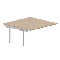 Strike UNN2TPS168 OWAL (Светлый дуб/Алюминий) Приставной стол на 2 рабочих места
