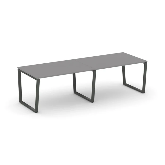 SN-6T2.SPRG-013.3 Переговорный стол, серый пепел, антрацит металл