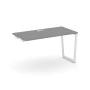 SN-4T2.OPRS-002 Стол приставка к опорным элементам, серый пепел ЛДСП, белый м/к