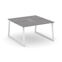 Стайл Проджект Фьюжн SN-6T1.DRS-012 (Серый пепел/Белый) Рабочая станция двухсторонняя