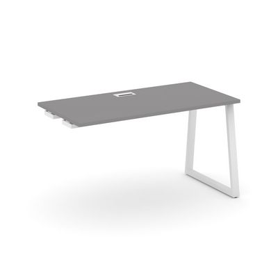 Стайл Проджект Фьюжн SN-6T1.OPRS-021 (Серый пепел/Белый) Стол приставка к опорным элементам