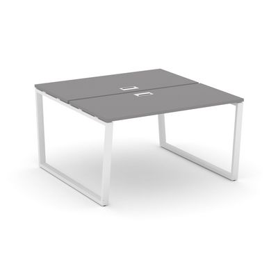 Стайл Проджект Фьюжн SN-6T2.DRS-021 (Серый пепел/Белый) Рабочая станция двухсторонняя