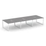 SN-6T2.DRS-063 Рабочая двухсторонняя станция, ЛДСП серый пепел, белый металл