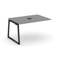 Стайл Проджект Фьюжн SN-4T1.NSPRG-004 (Серый пепел/Черный) Проходной наборный элемент переговорного стола