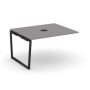 Стайл Проджект Фьюжн SN-4T2.NSPRG-034 (Серый пепел/Черный) Проходной наборный элемент переговорного стола