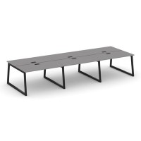 Стайл Проджект Фьюжн SN-5T1.DRS-084 (Серый пепел/Черный) Рабочая станция двухсторонняя