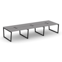 Стайл Проджект Фьюжн SN-5T2.DRS-064 (Серый пепел/Черный) Рабочая станция двухсторонняя