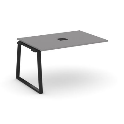 Стайл Проджект Фьюжн SN-6T1.NSPRG-003 (Серый пепел/Черный) Проходной наборный элемент переговорного стола